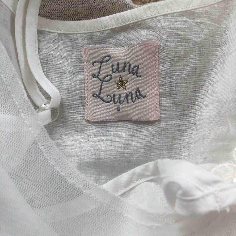 White Luna Luna flower girl dress - Picture 4 of 7